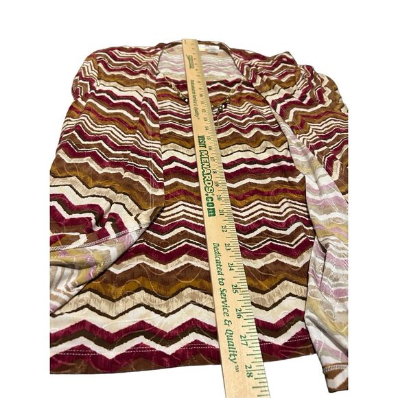 Alfred Dunner Woman Geometric Print Round Neck Tunic 2 Necklaces Size 2x - Picture 9 of 9